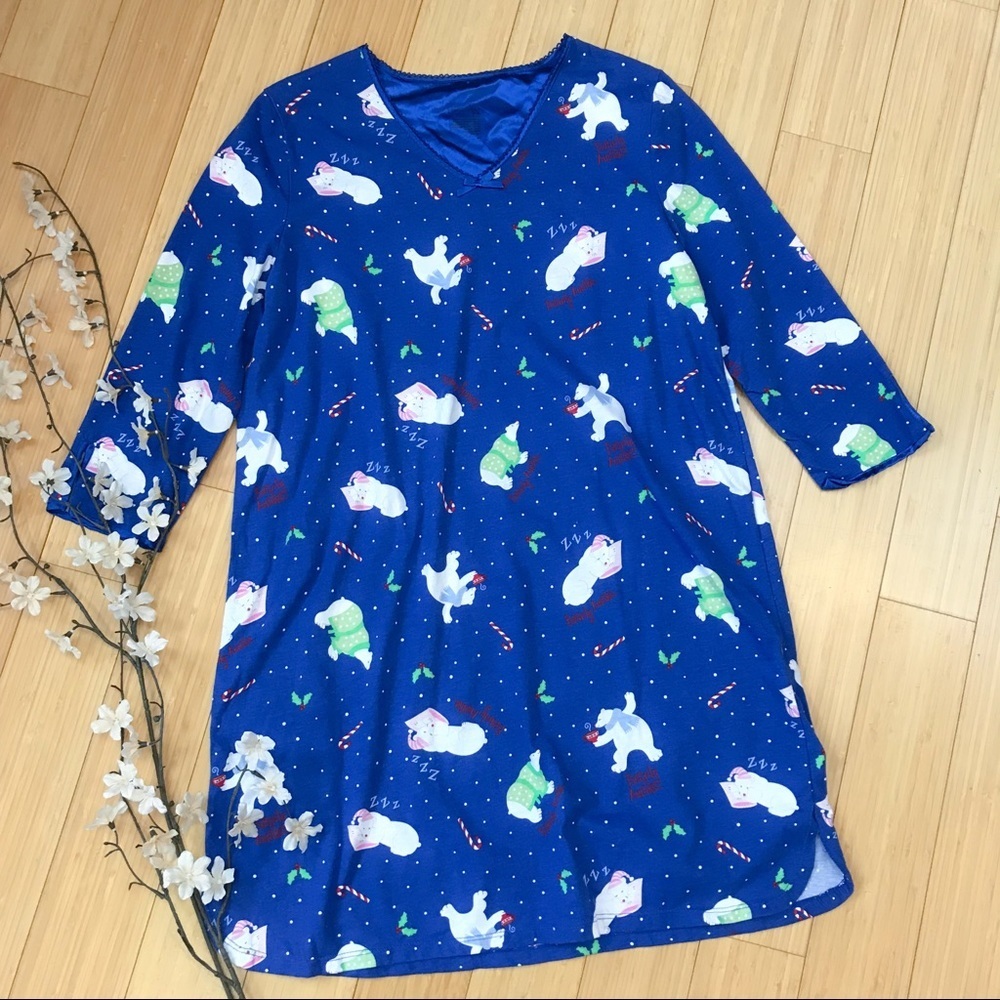 Secret Treasures Polar Bear Nightgown, S/M.